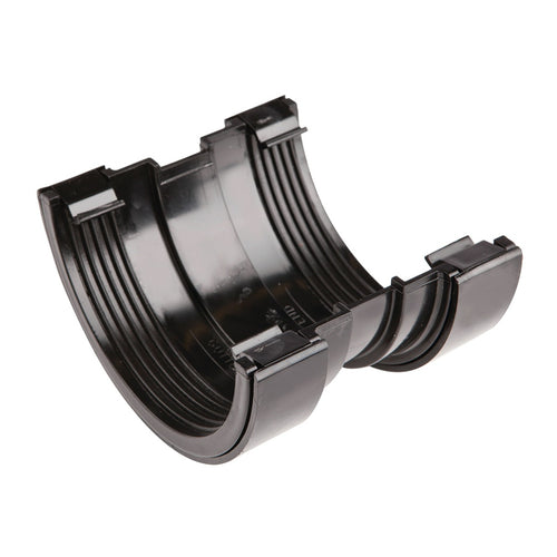 Rainwater RoundLine OsRRL PVC-U Gutter Union Black 112mm
