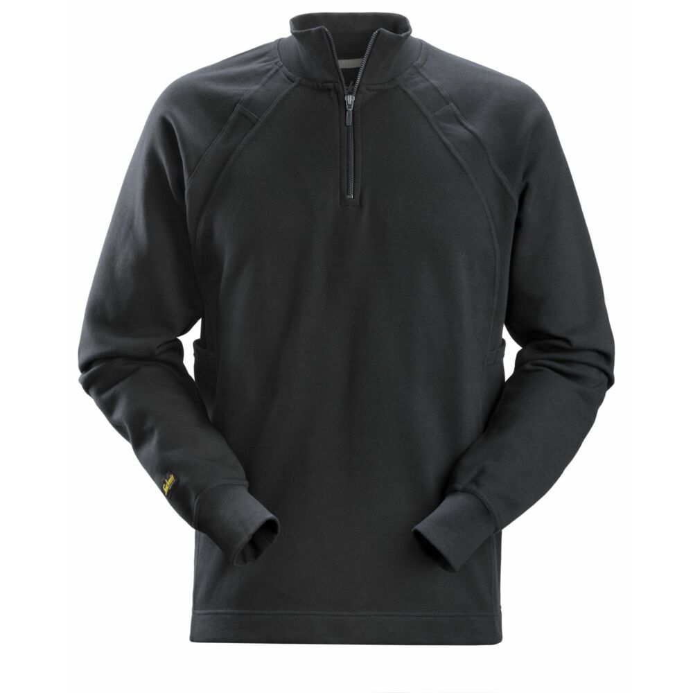 Snickers - ½ Zip sweatshirt with MultiPockets  - Steel grey