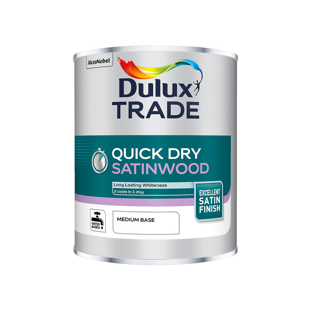 Dulux Trade Quick Dry Satinwood Medium Base 1L