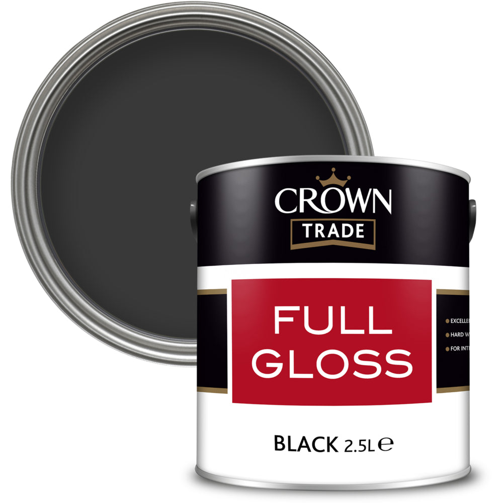 Crown Trade Full Gloss Black 2.5L