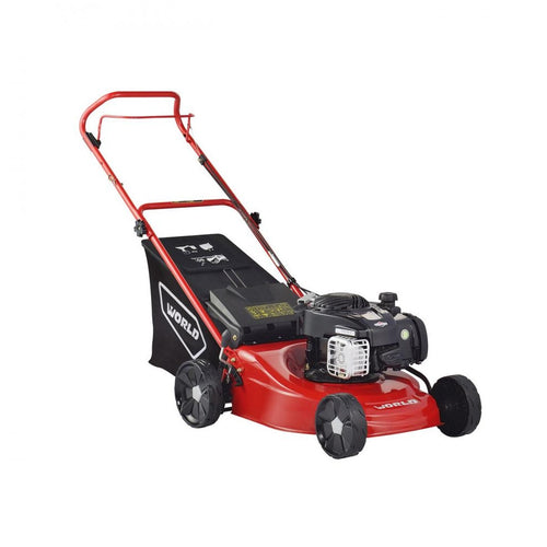 World - Push Steel Deck Lawnmower with B & S 450E Engine -18in