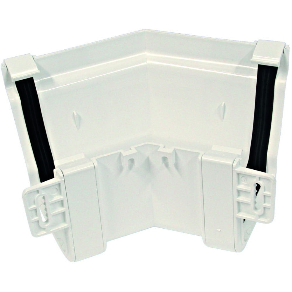 Rainwater StormLine OsRSt PVC-U Gutter Angle External 45° White 111mm