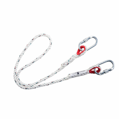 Portwest - Single Rope 1.5m Restraint Lanyard - White