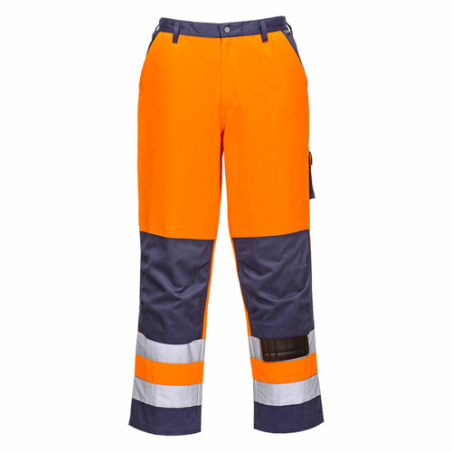 Portwest  - Lyon Hi-Vis Trouser - Orange/Navy
