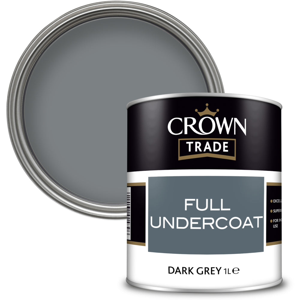 Crown Trade Undercoat Dark Grey 1L