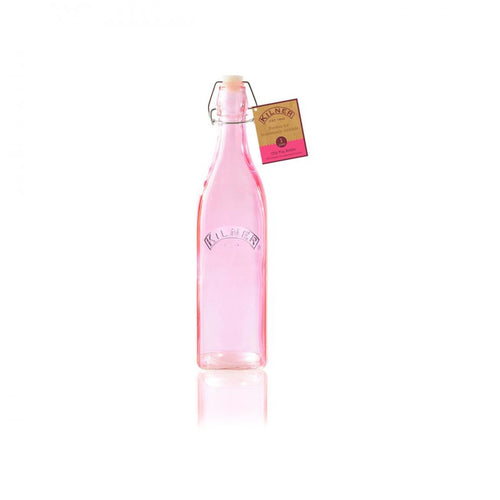 Kilner - Pink Clip Top Bottle - 1ltr