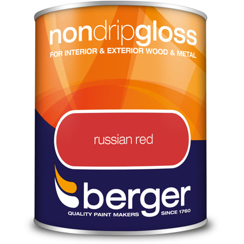 Berger Non Drip Gloss Russian Red 750ml