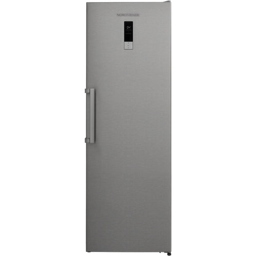 NordMende 60cm Freestanding 186cm Tall Larder Fridge Real Stainless Steel