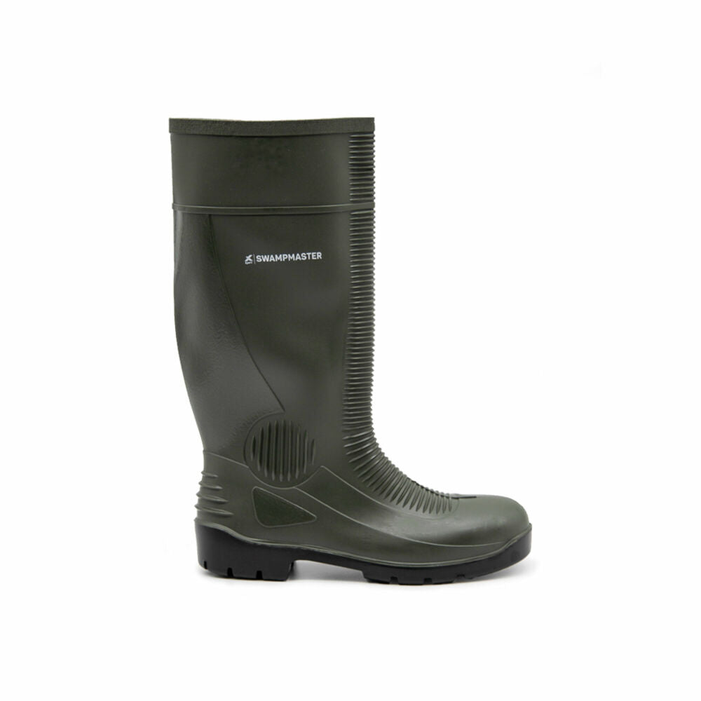 Swampmaster Contractor S5 Safety PVC Wellington Green - EU45 / UK10.5