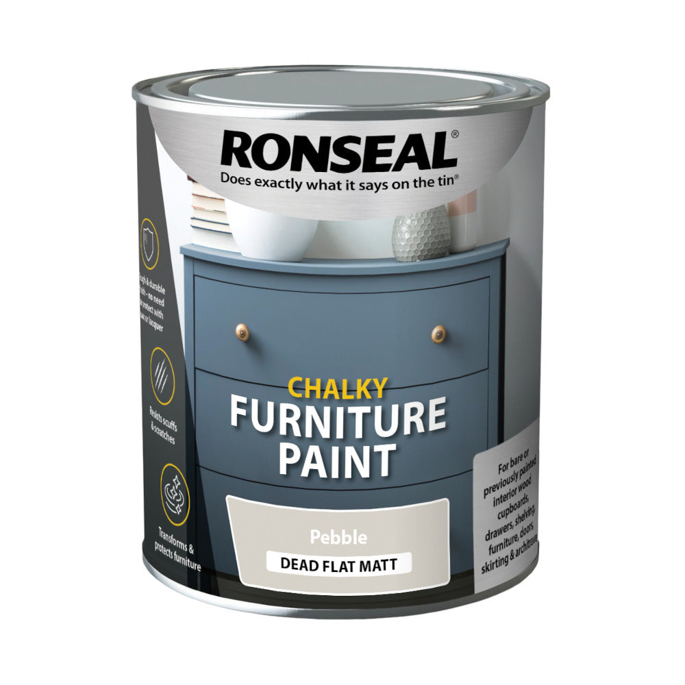 Ronseal Chalky Furniture Paint Pebble 750ml