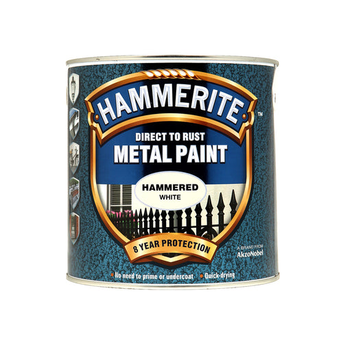 Hammerite Metal Paint Hammered White 2.5L