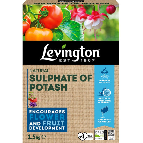 Levington Sulphate of potash fruit and flower enhancer 1.5kg