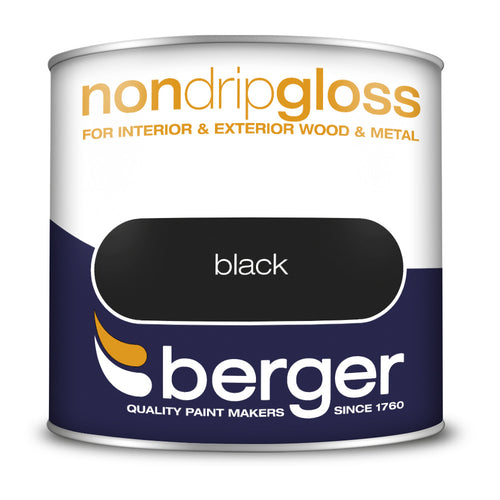 Berger Non Drip Gloss Black 250ml