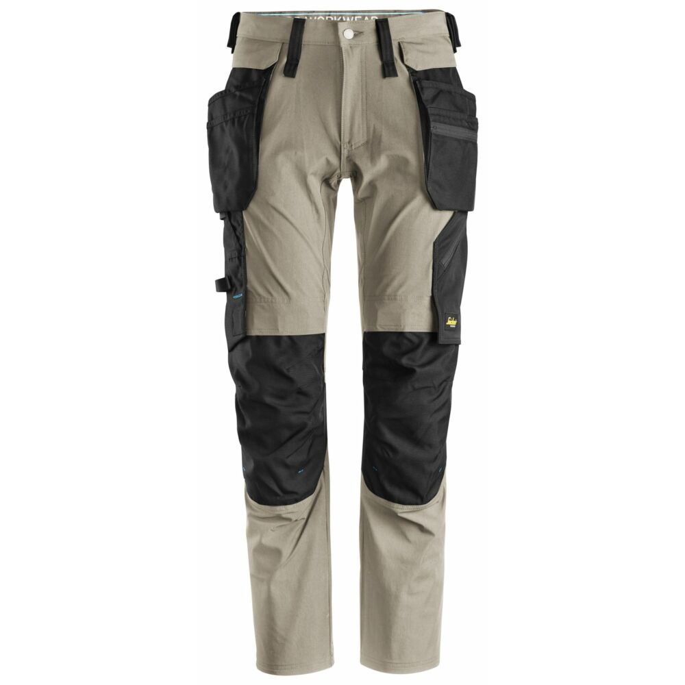 Snickers - LiteWork, Trousers+ Detachable Holster Pockets - Khaki\\Black