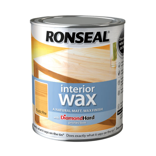 Ronseal Interior Wax Rustic Pine 750ml