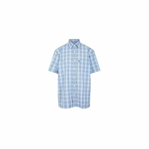 Champion Doncaster Polycotton Short-Sleeved Shirt Light Blue - XL