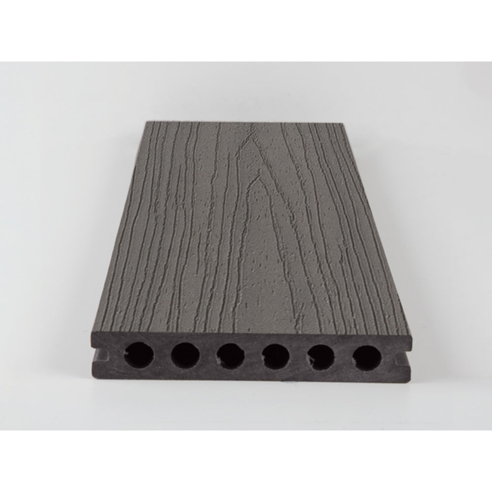 Ultrashield Textured Hollow Deck Board Graphite Composite Decking 23mm