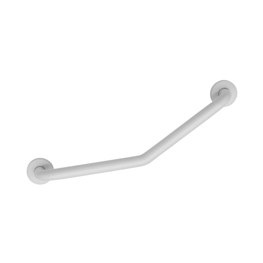 Croydex Stainless Steel Angled Grab Bar - White