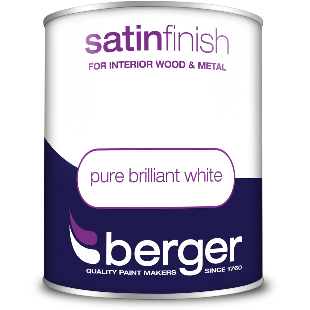 Berger Satin Sheen Brilliant White 750ml