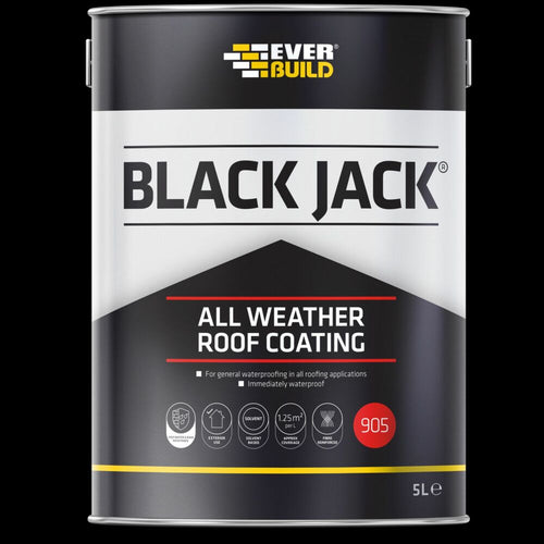 Everbuild Black Jack 905 All Weather Roof Coating - 5l