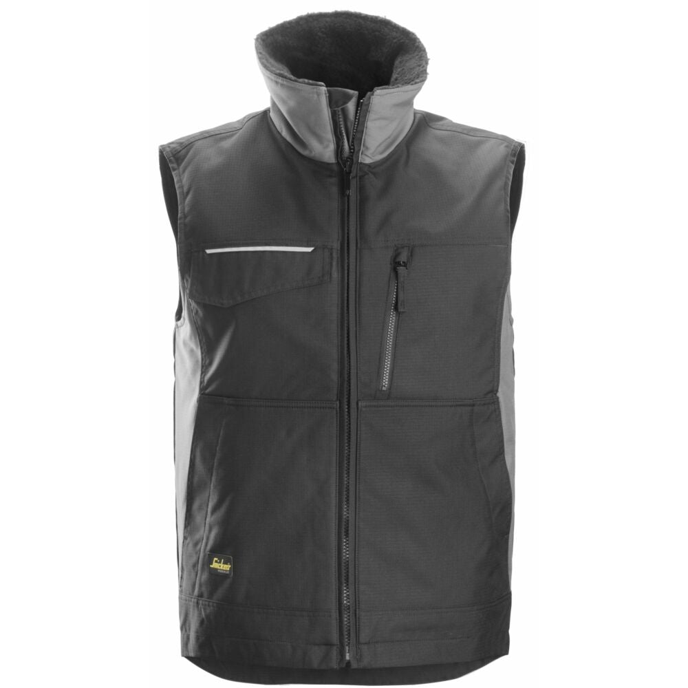 Snickers - Craftsmen's Winter Vest, Rip-stop - Black
