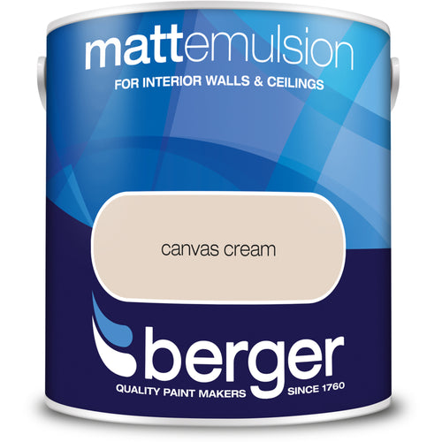 Berger Matt Emulsion Canvas Cream 2.5L