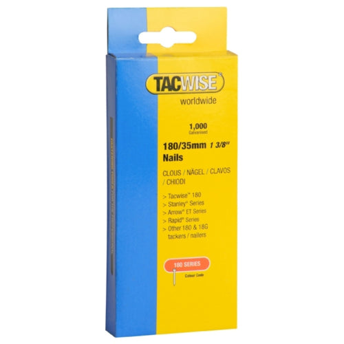 Tacwise 18G 180/35mm Brad Nails Retail Pack (1000pc)