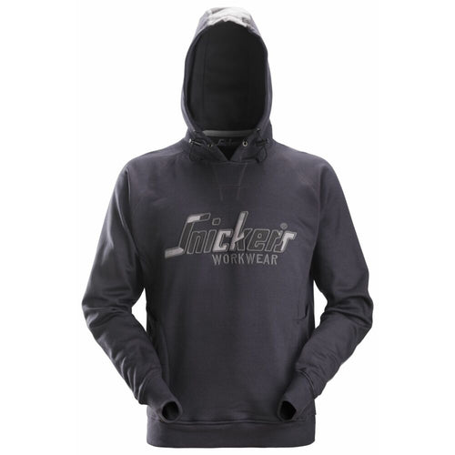 Snickers - FlexiWork, Camo Hoodie - Steel Grey\\Grey Camo