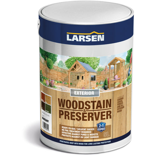 Larsen - Exterior Woodstain and Preserver - Teak - 5L