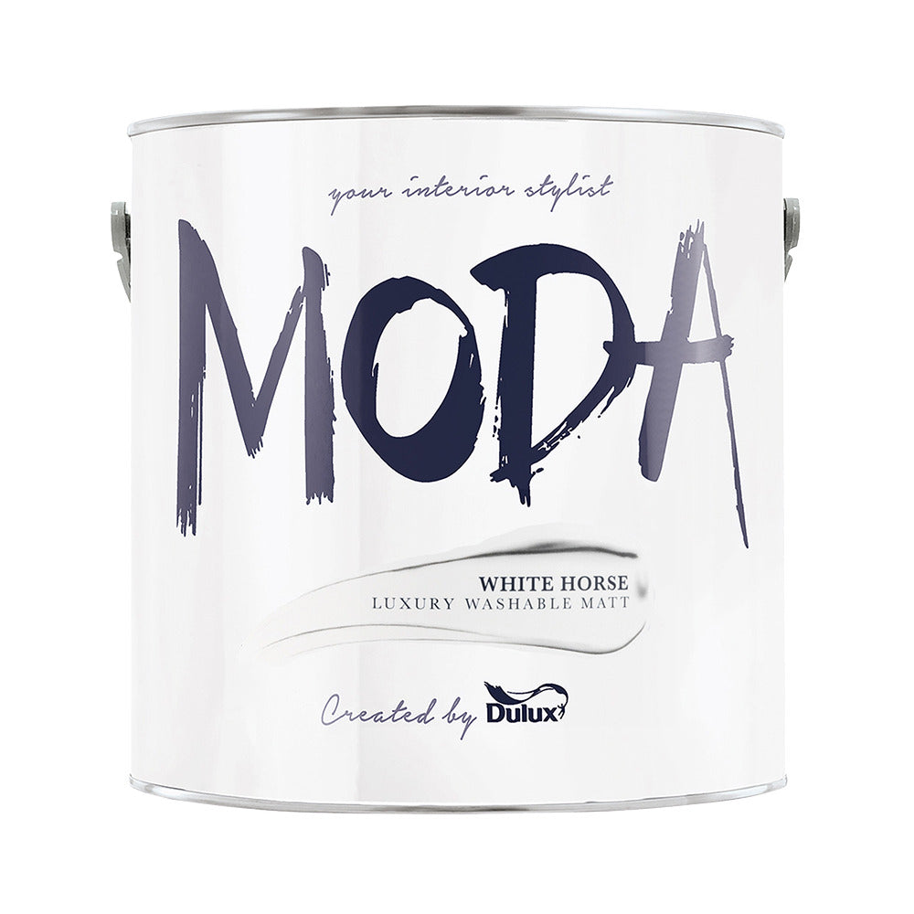 Dulux Moda Matt White Horse 2.5L