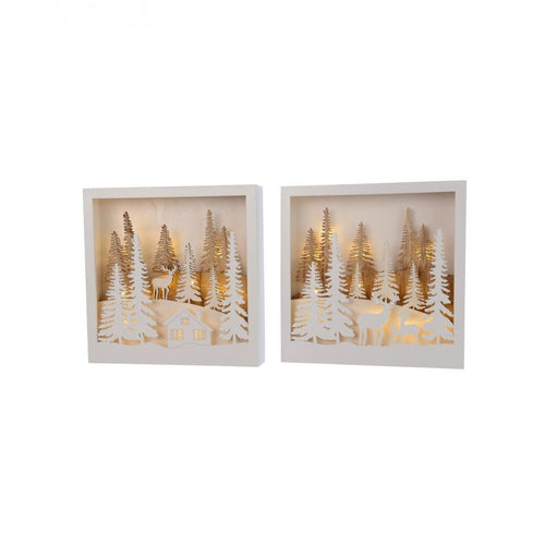 Lumineo - The LED Plywood Winter Scenes - 25cm x 25cm