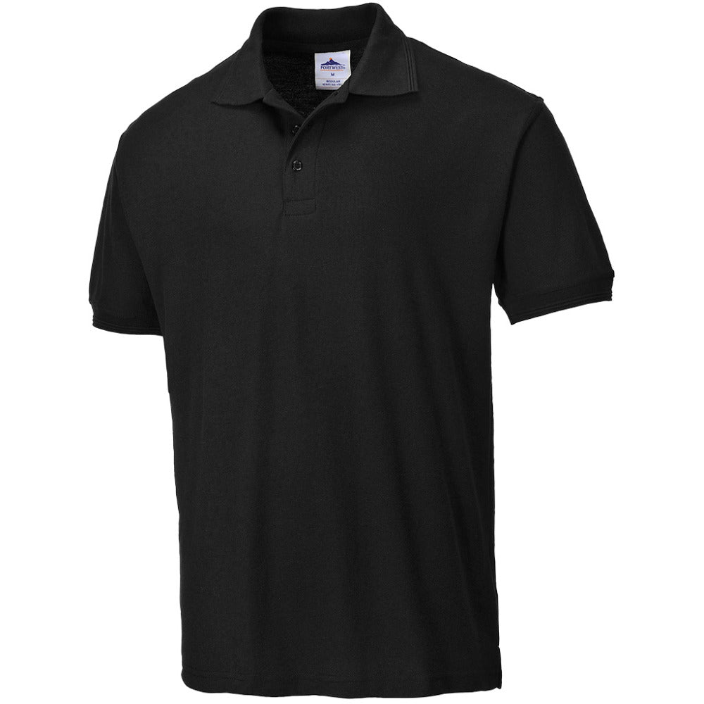 Portwest - Verona Cotton Polo - Black