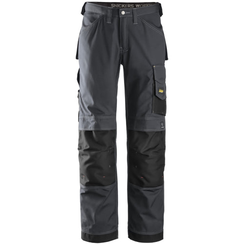 Snickers - Craftsmen Trousers, Rip-Stop - Steel grey\\Black