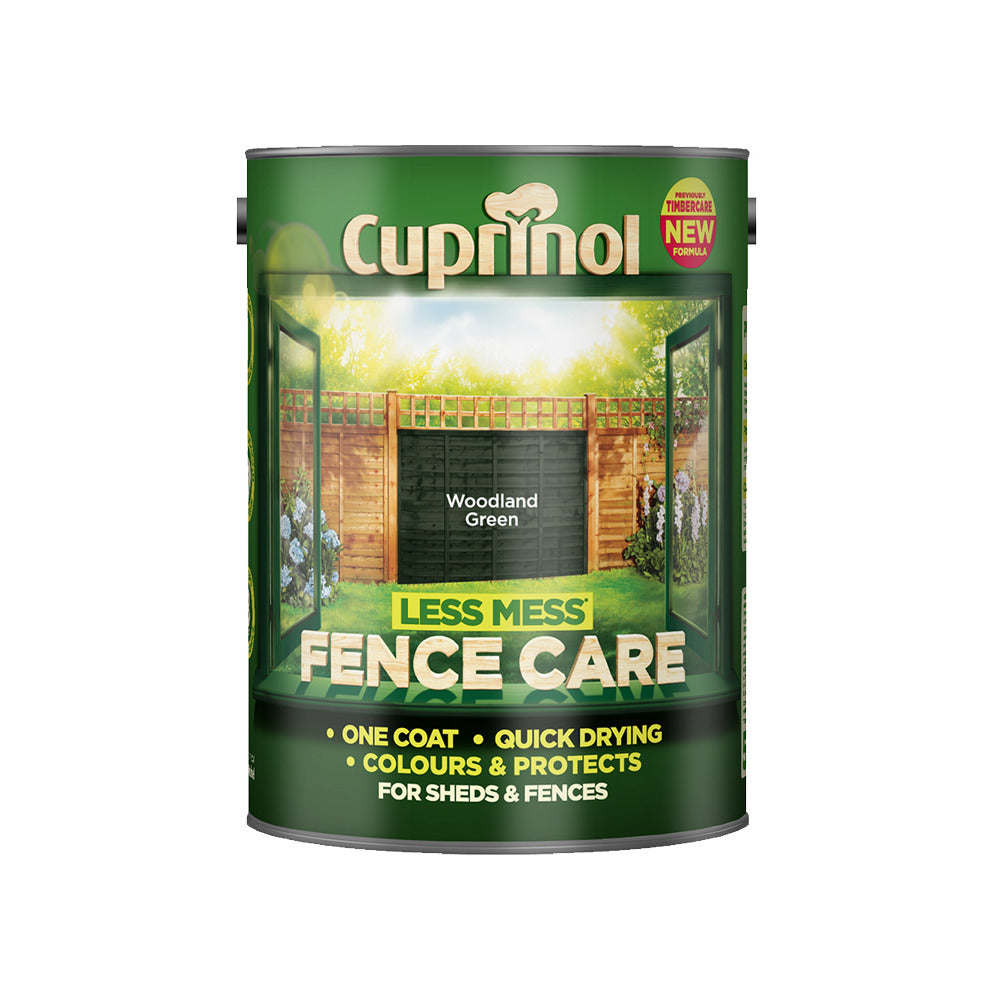 Cuprinol Less Mess Fence Care Woodland Green 5L