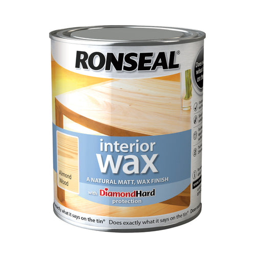 Ronseal Interior Wax Almondwood 750ml