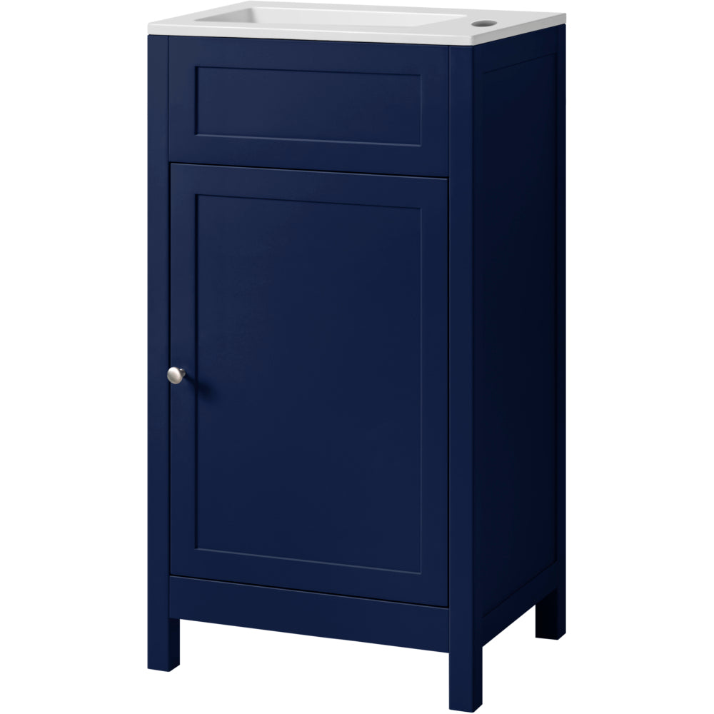 46cm Cloakroom Unit & Basin - Sapphire Blue