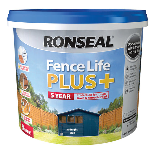 Ronseal Fence Life Plus Midnight Blue 9L