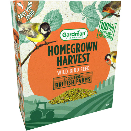 Gardman Homegrown Harvest Seed Mix Easy Pour Box 1.8kg