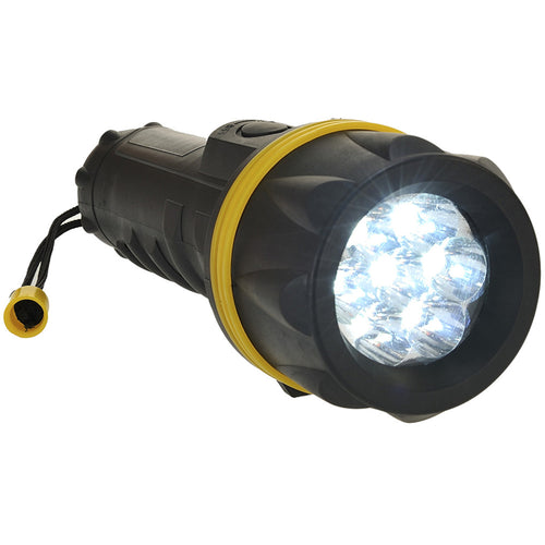Portwest - 7 LED Rubber Torch  - Yellow/Black