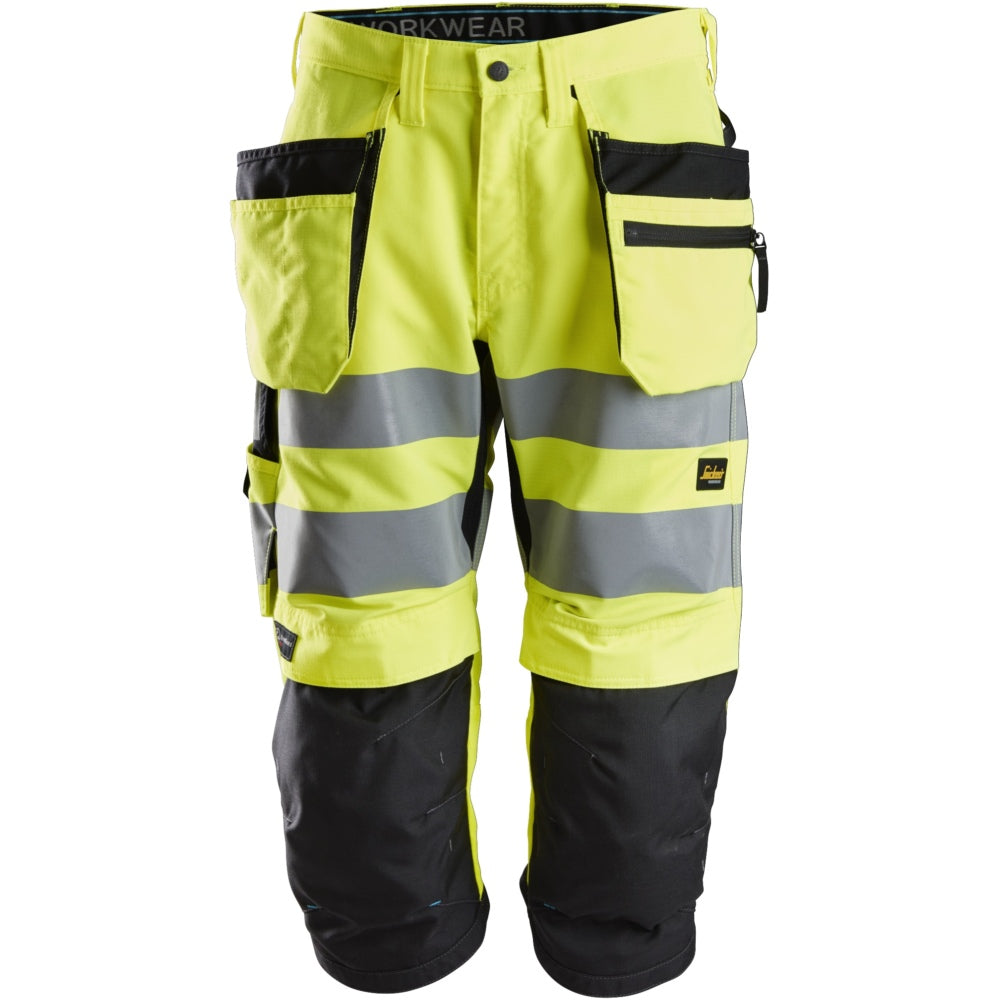 Snickers - LiteWork, High-Vis Pirates+ Holster Pockets Class 2 - High vis yellow\\Black