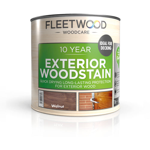 Fleetwood 10 Year Exterior Woodstain Walnut 1L