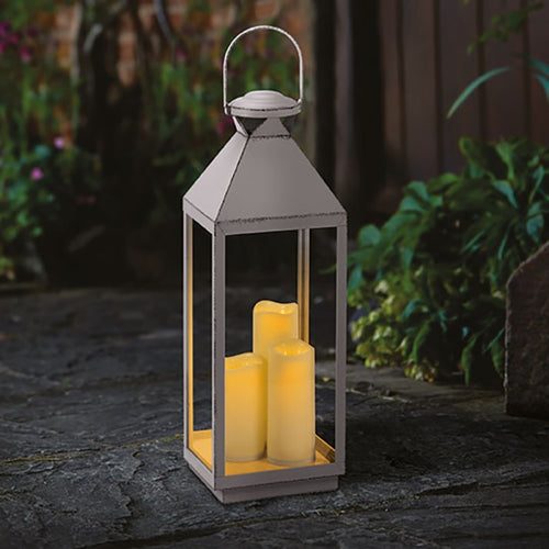 Outside In - Dove-Grey Oslo Lantern