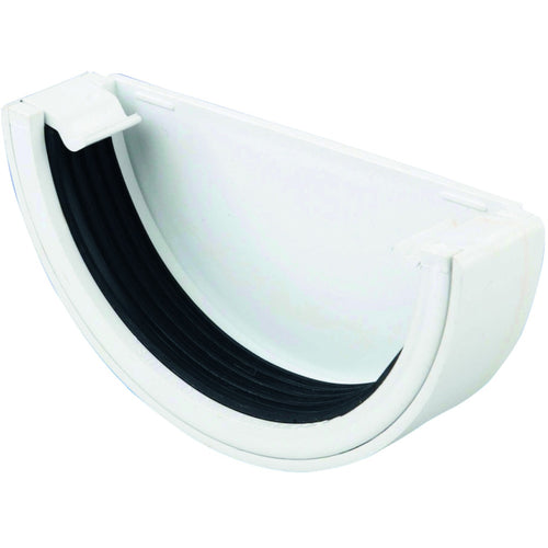 Rainwater RoundLine OsRRL PVC-U Stop end External White 112mm