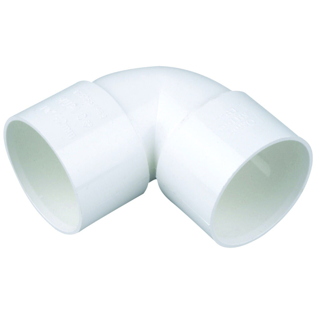 Wavin weld waste OsmaW ABS Knuckle Bend 90° White 32mm