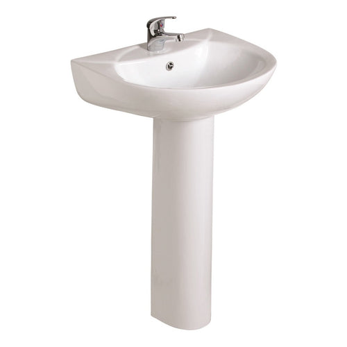 Strata Basin & Full Pedestal 1TH - 390 x 485mm