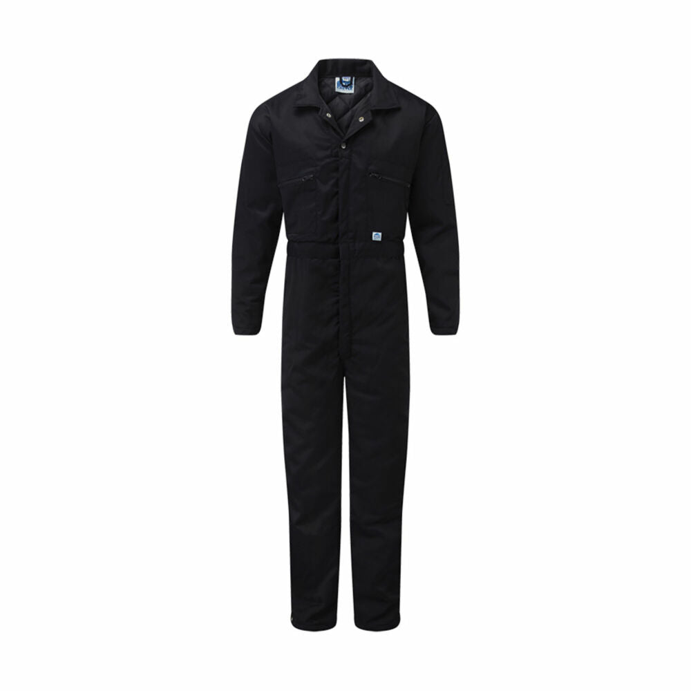Fort Quilted Zip-Front Boilersuit Navy - XL