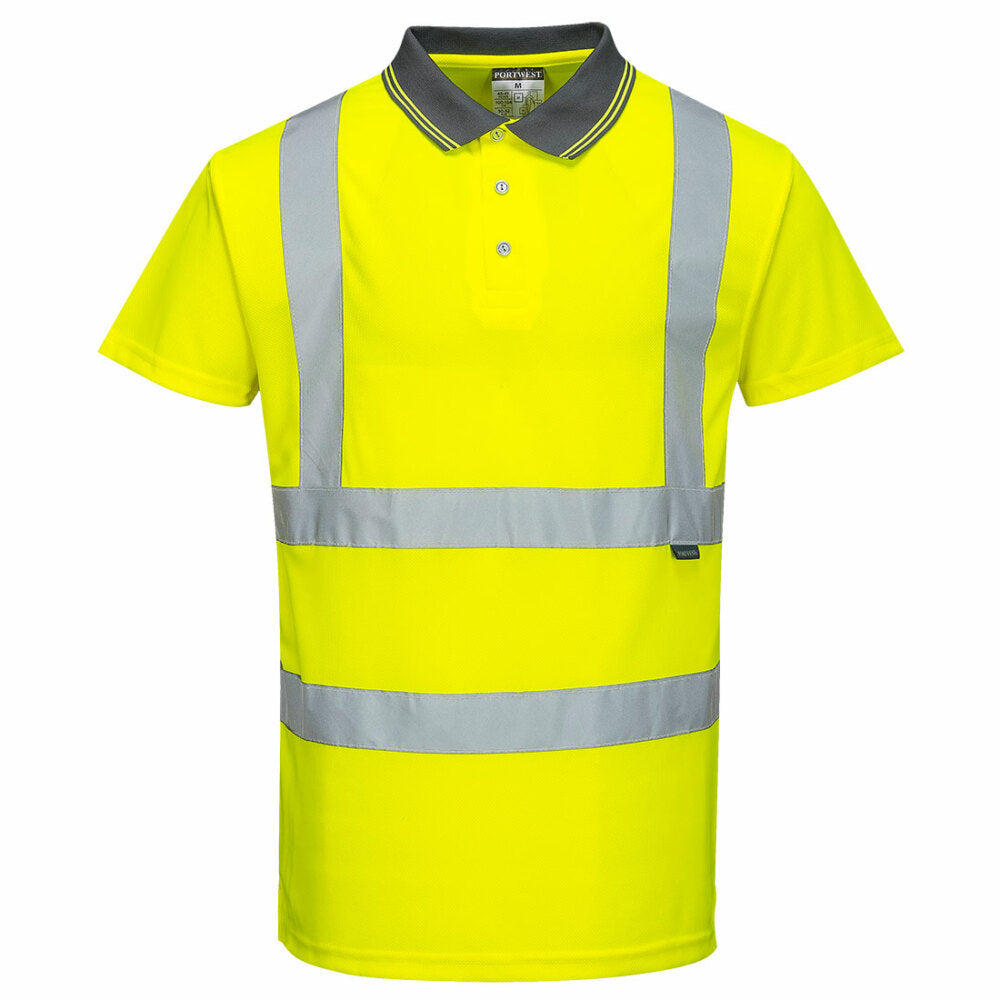 Portwest  - Hi-Vis Short Sleeve Polo - Yellow