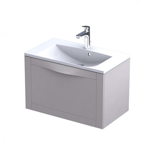 Armavit - 80cm 1 Drawer Vanity Unit - Sand Matt - (Exc Basin)