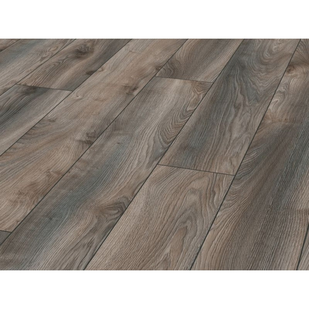 Mammut Long Plank Macro Oak Grey Laminate Flooring AC5 12mm