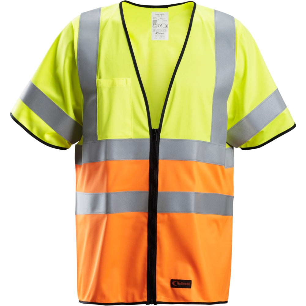 Snickers - ProtecWork, Vest, High-Vis Class 3/2 -  High Visibility Yellow - High Visibility Ora